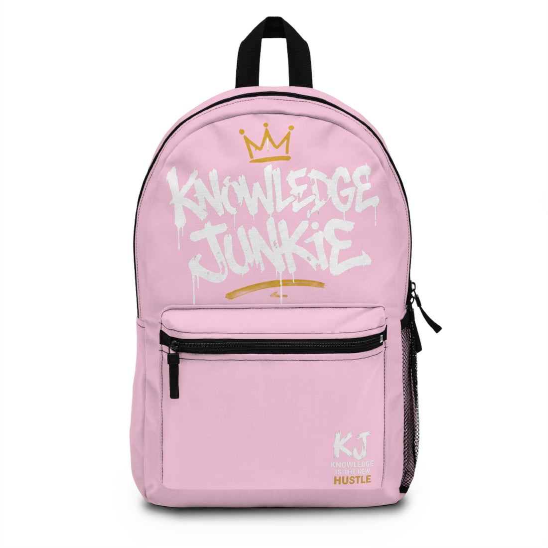 KOWLEDGEJUNKIE BLUSH PINK BACKPACK