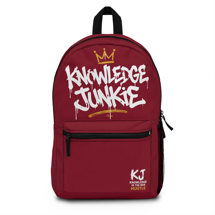KOWLEDGEJUNKIE BURGUNDY BACKPACK