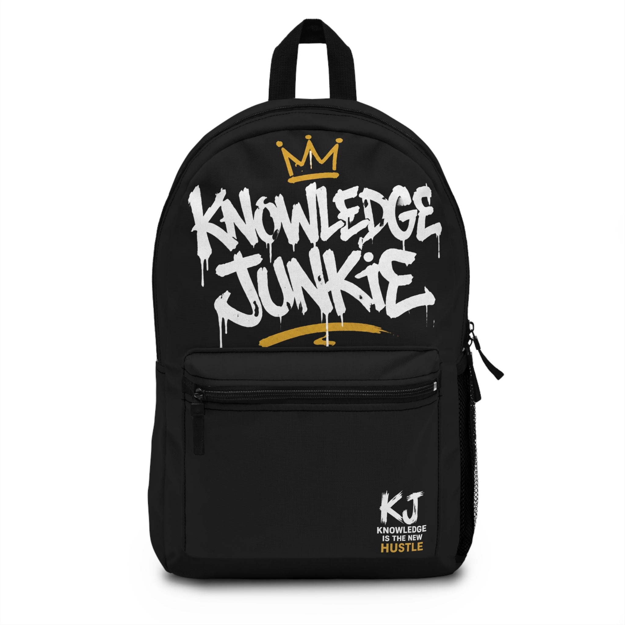 KnowledgeJunkie Black Backpack