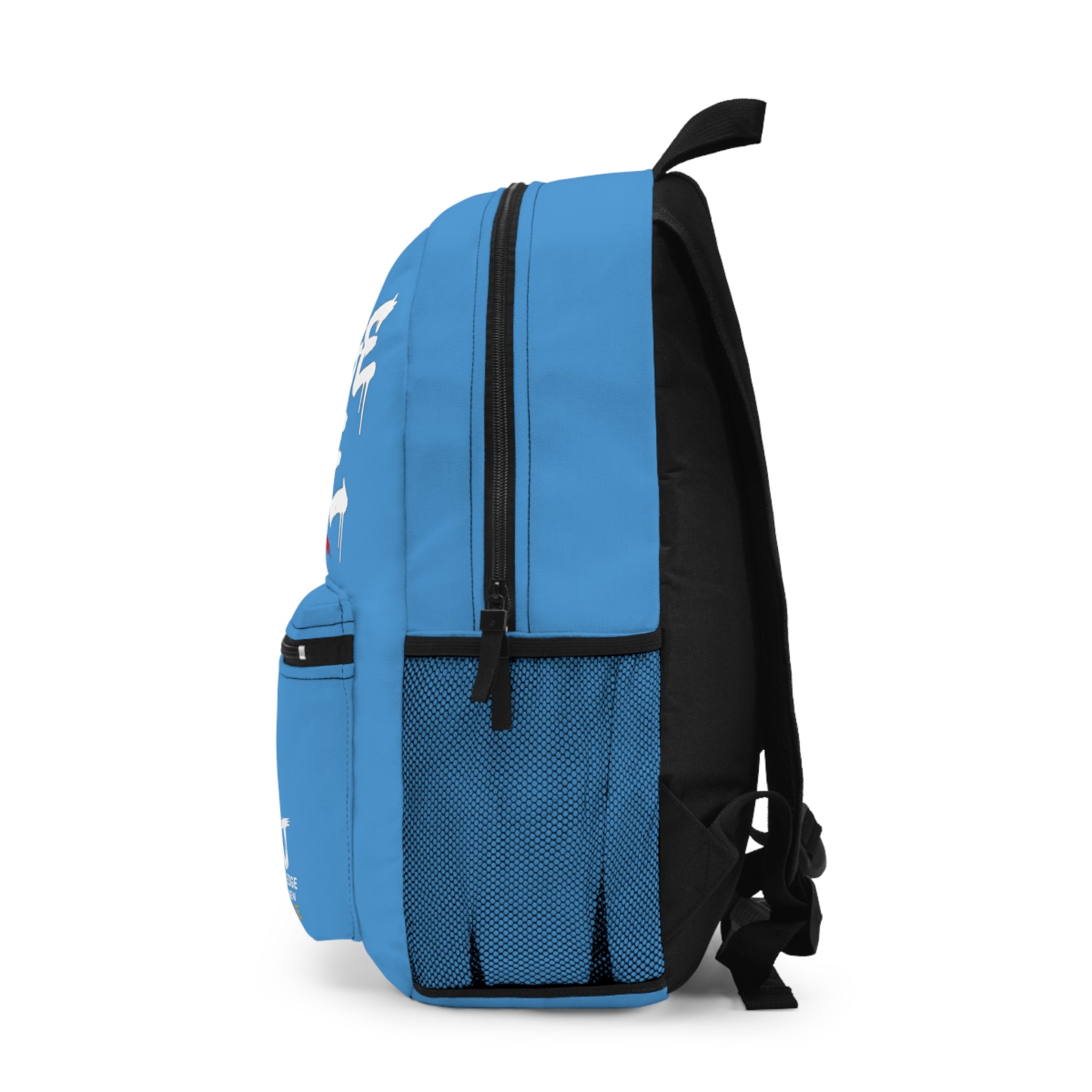 KnowledgeJunkie Carolina Blue Red Slash Backpack